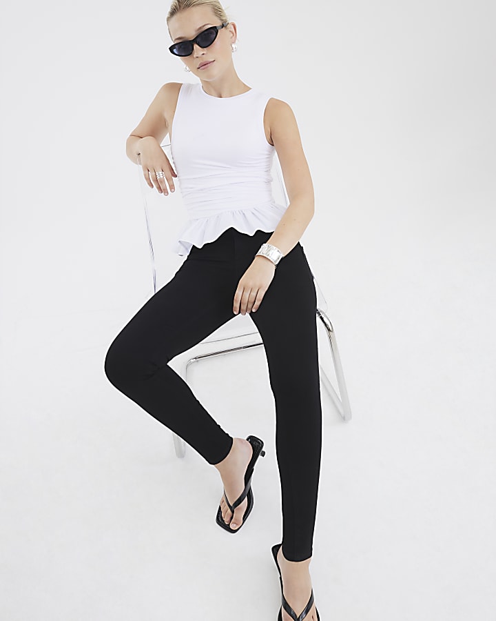 Black Mid Rise Sculpt Skinny Jeans