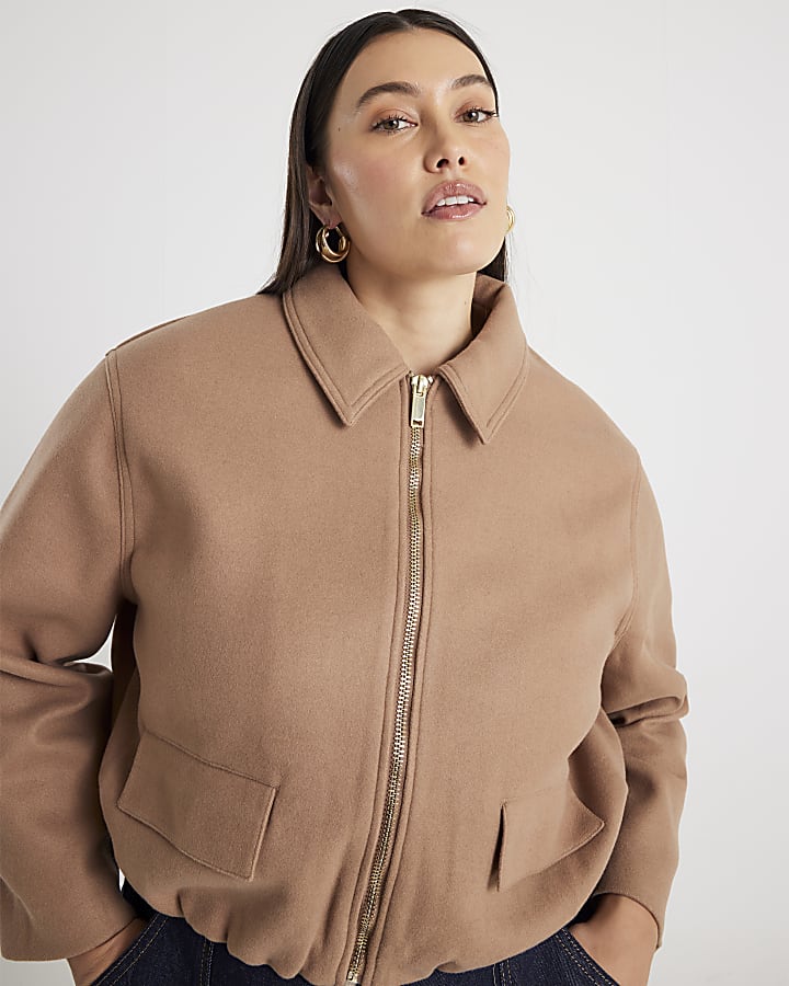 Brown Harrington Jacket