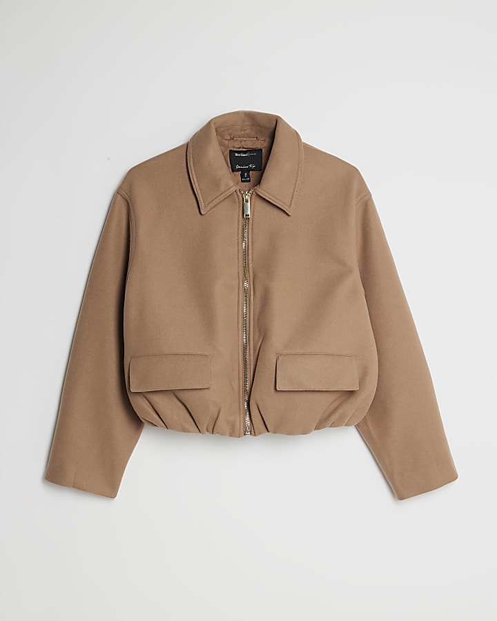 Brown Harrington Jacket