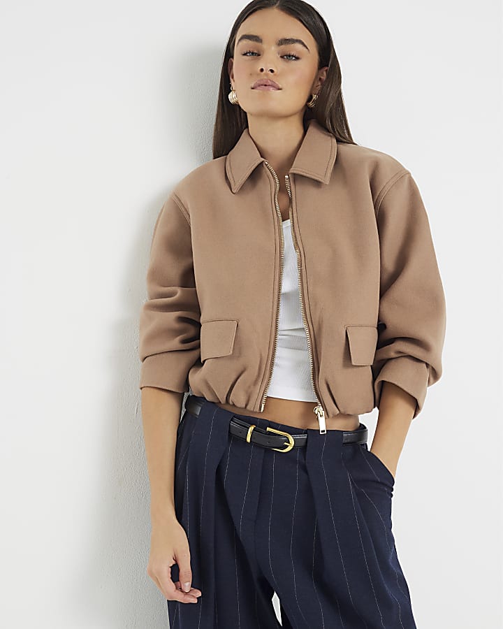 Brown Harrington Jacket