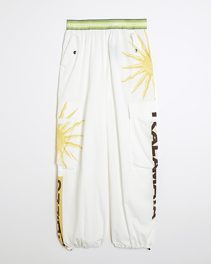 White Atlas Cargo Trousers