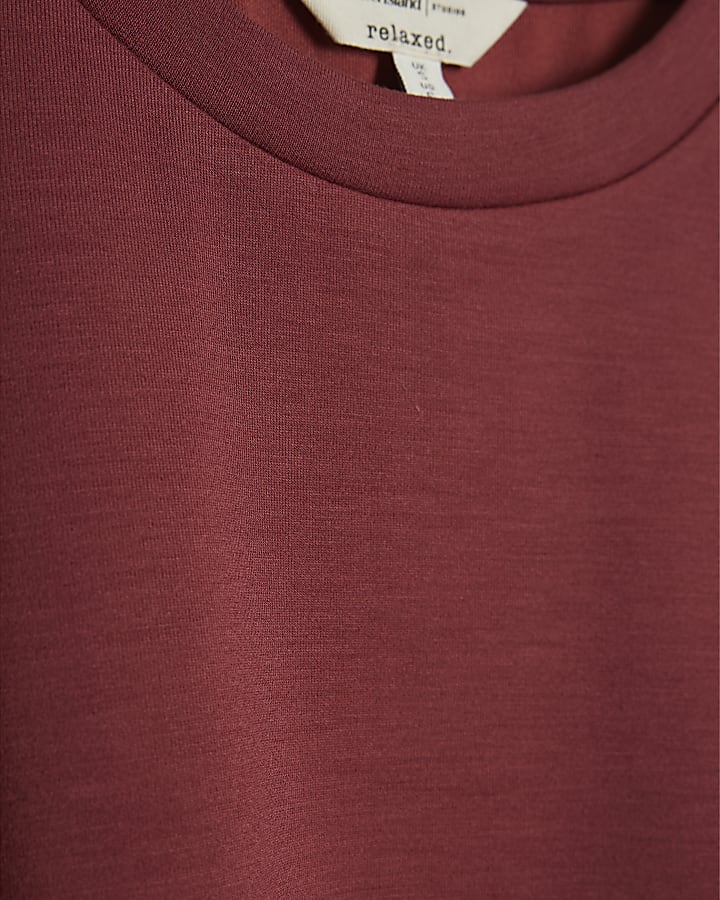 Petite Red Premium Short Sleeve Boxy T-shirt