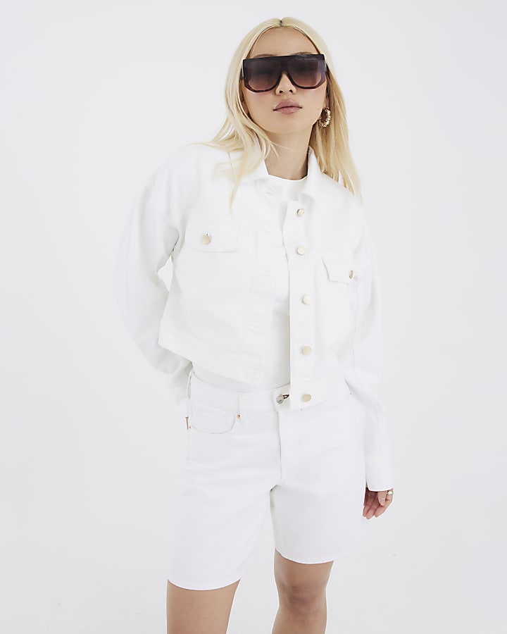 White Denim Jacket