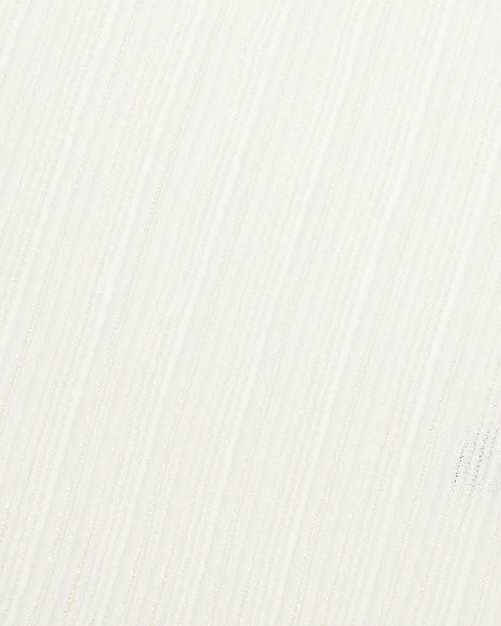 RI Studio White Layered Sheer Vest