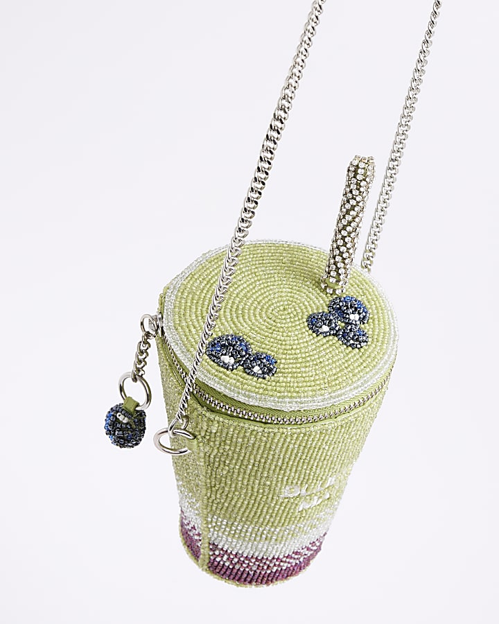 Green Premium Blueberry Matcha Shoulder Bag