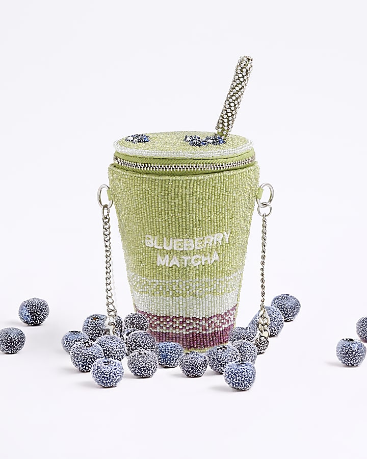 Green Premium Blueberry Matcha Shoulder Bag