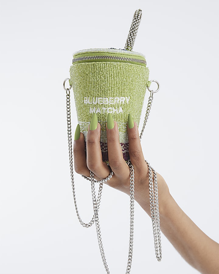Green Premium Blueberry Matcha Shoulder Bag
