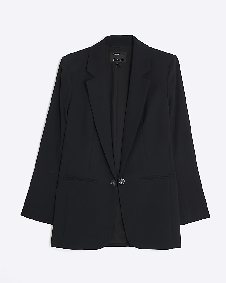 Black Edge To Edge Blazer