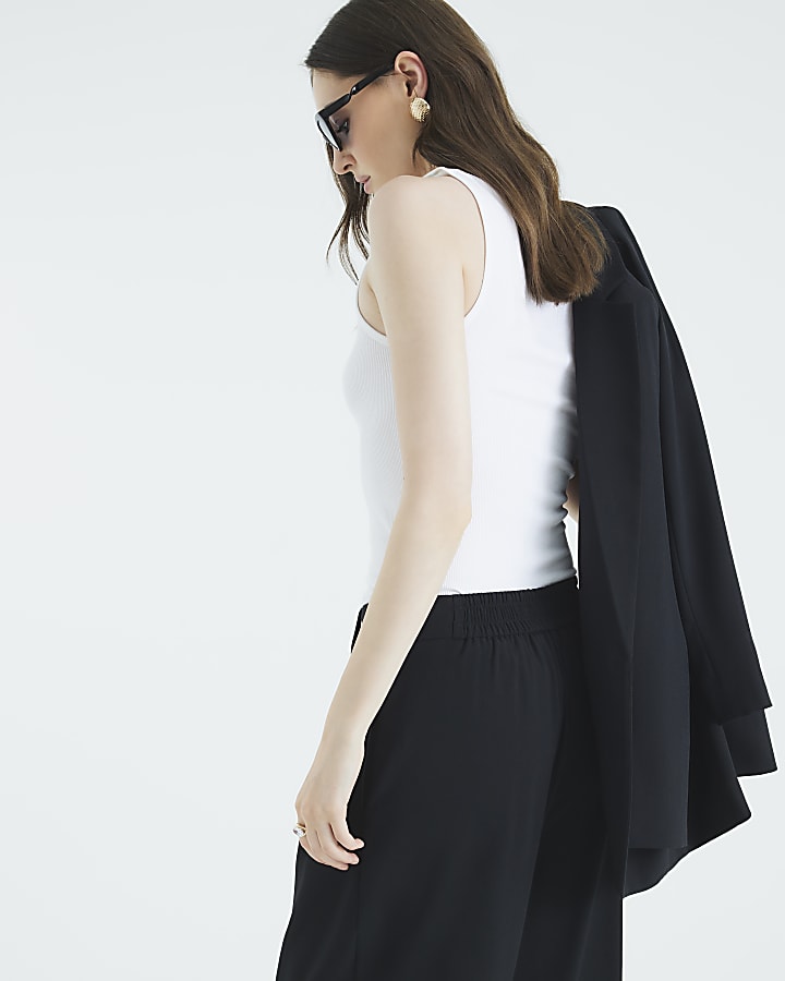 Black Wide Leg Trousers