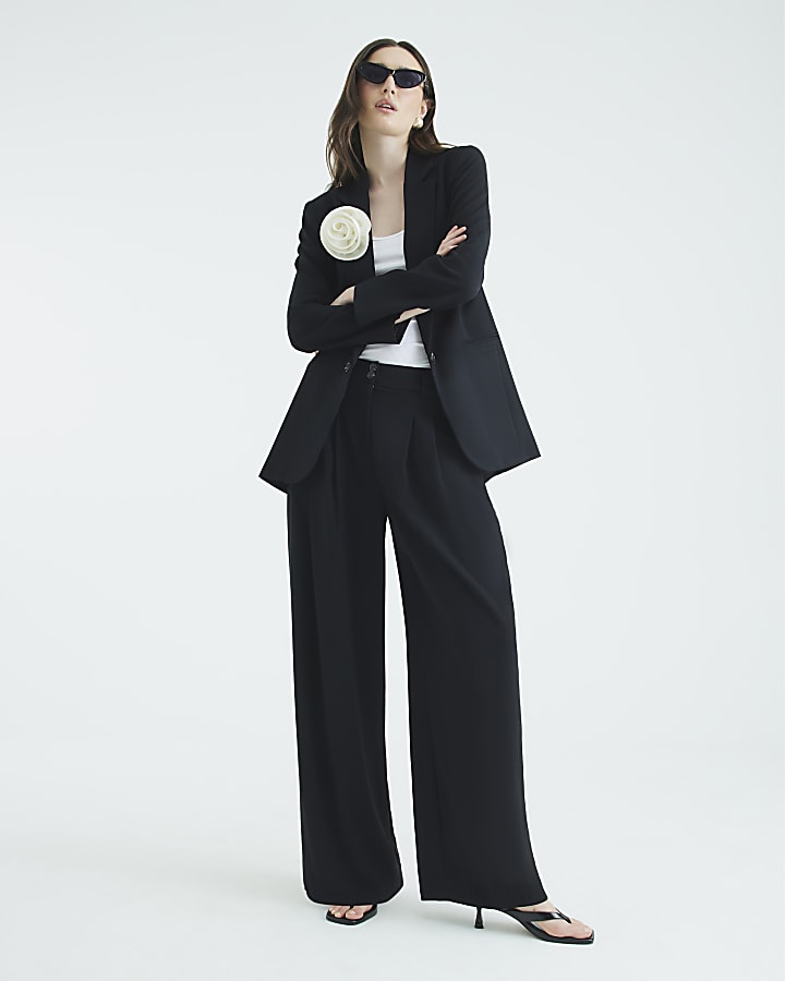 Black Wide Leg Trousers