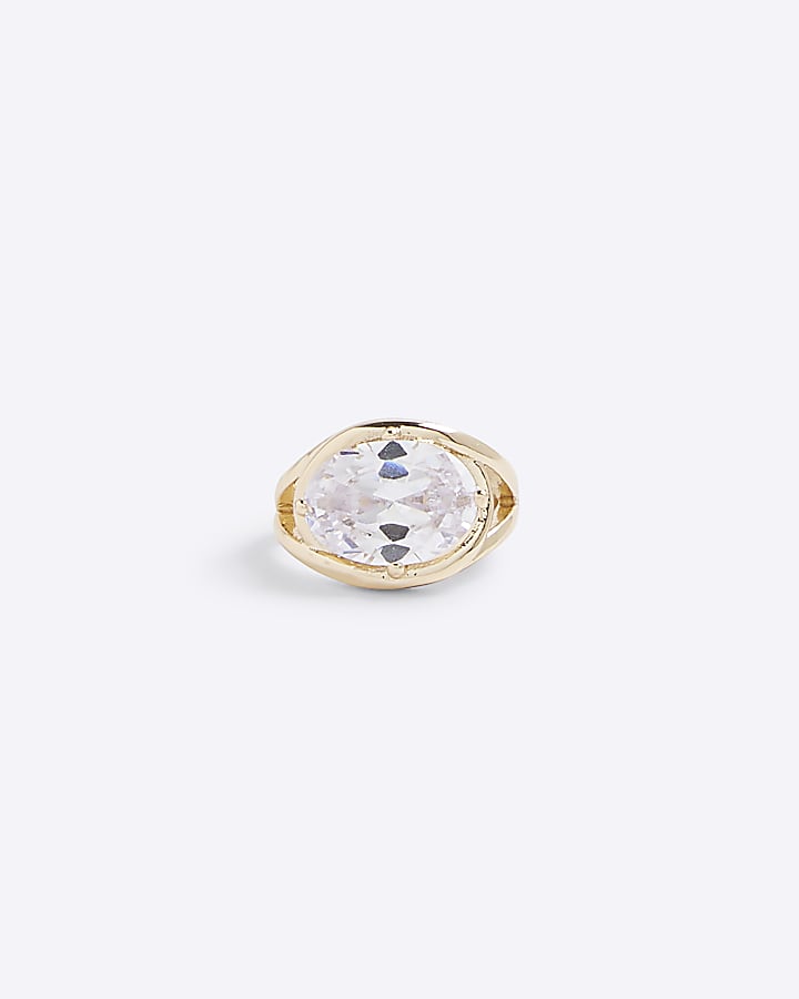 Gold Statement Stone Ring