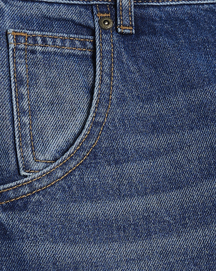 Blue Balloon Leg Jeans