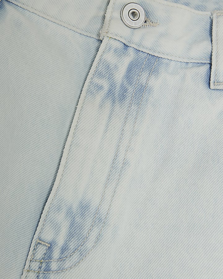 Blue Balloon Leg Jeans