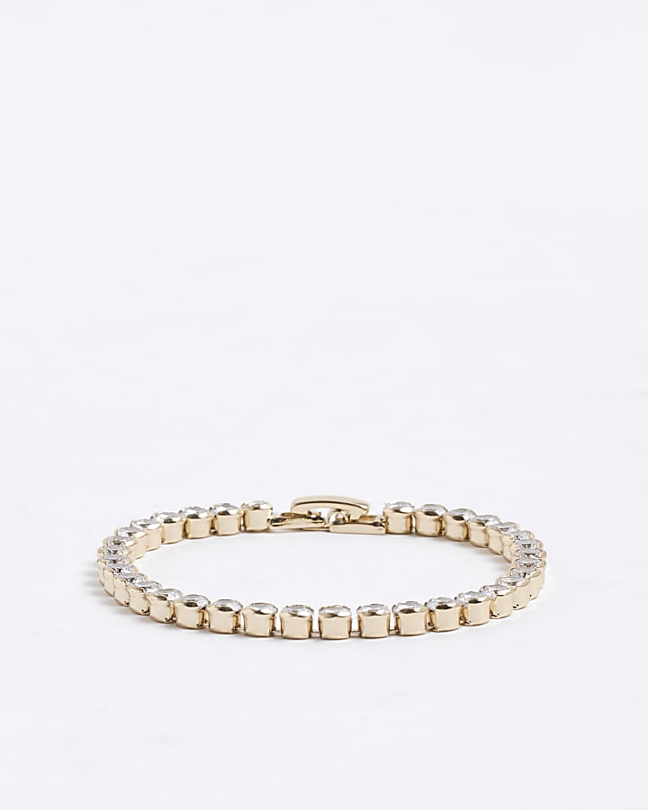 Gold Diamante Tennis Bracelet