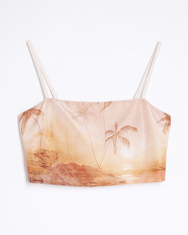 Cream Beach Crop Top