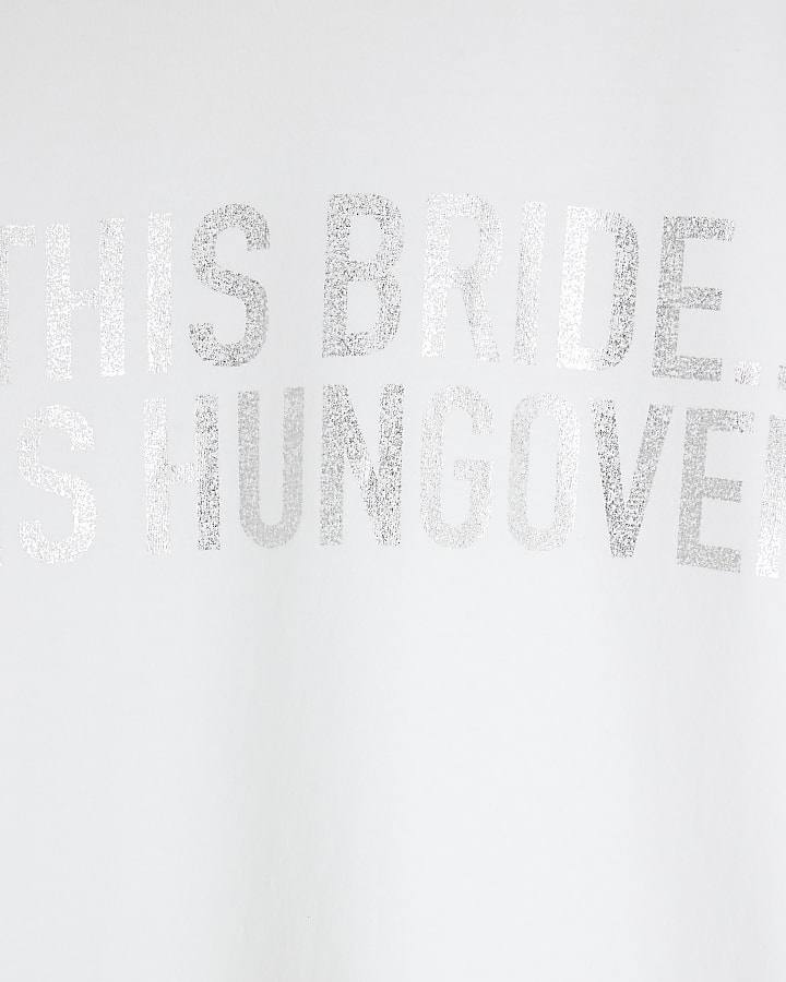 White Hungover Bride T-shirt