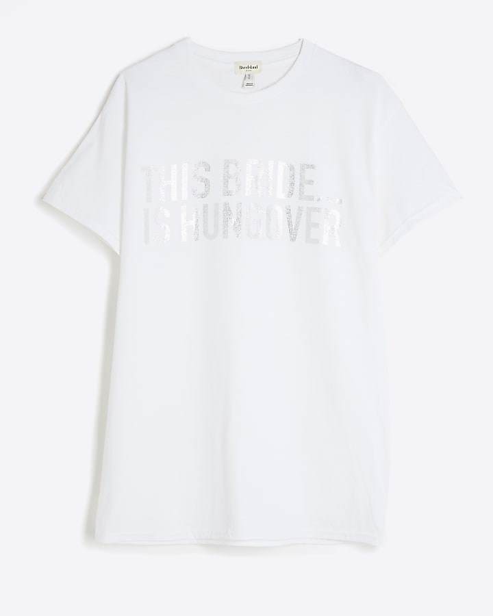 White Hungover Bride T-shirt