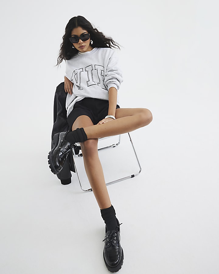 Grey VIP Print Sweatshirt