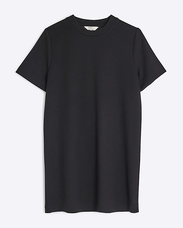 Petite Black Premium T-Shirt Mini Dress