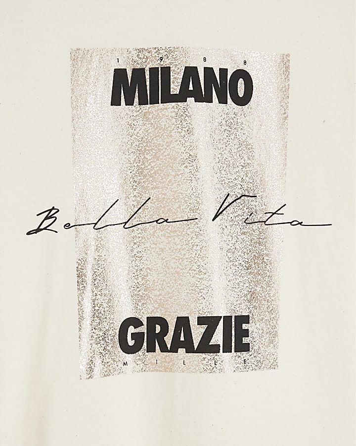 Beige Milano Grazie Short Sleeve T-shirt