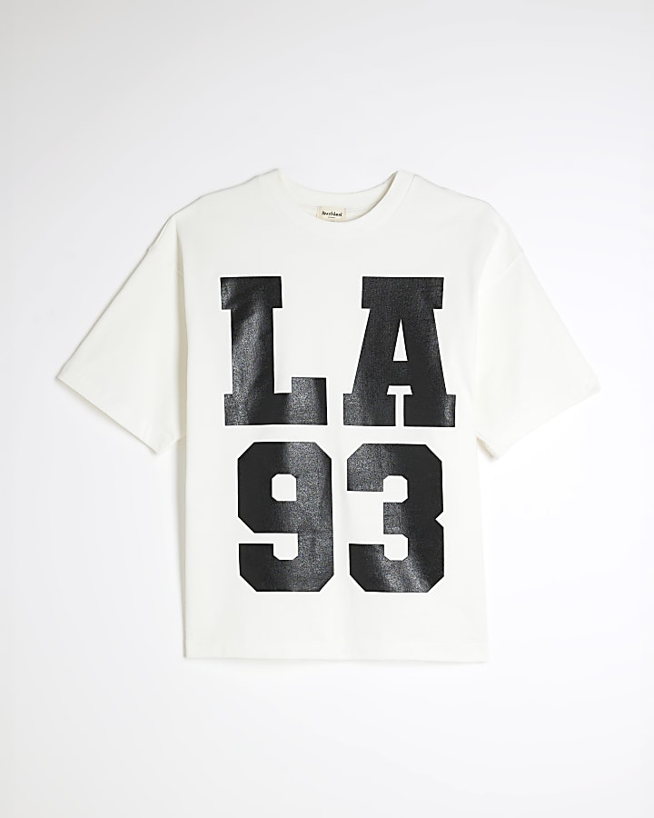 White Short Sleeve LA 93 T-shirt