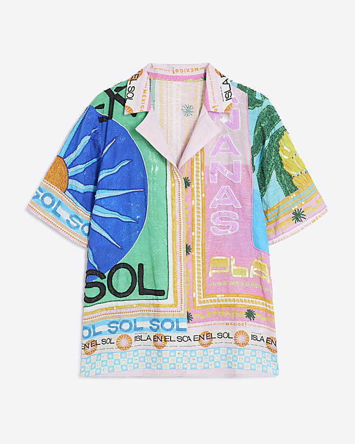 Pink Atlas Resort Shirt