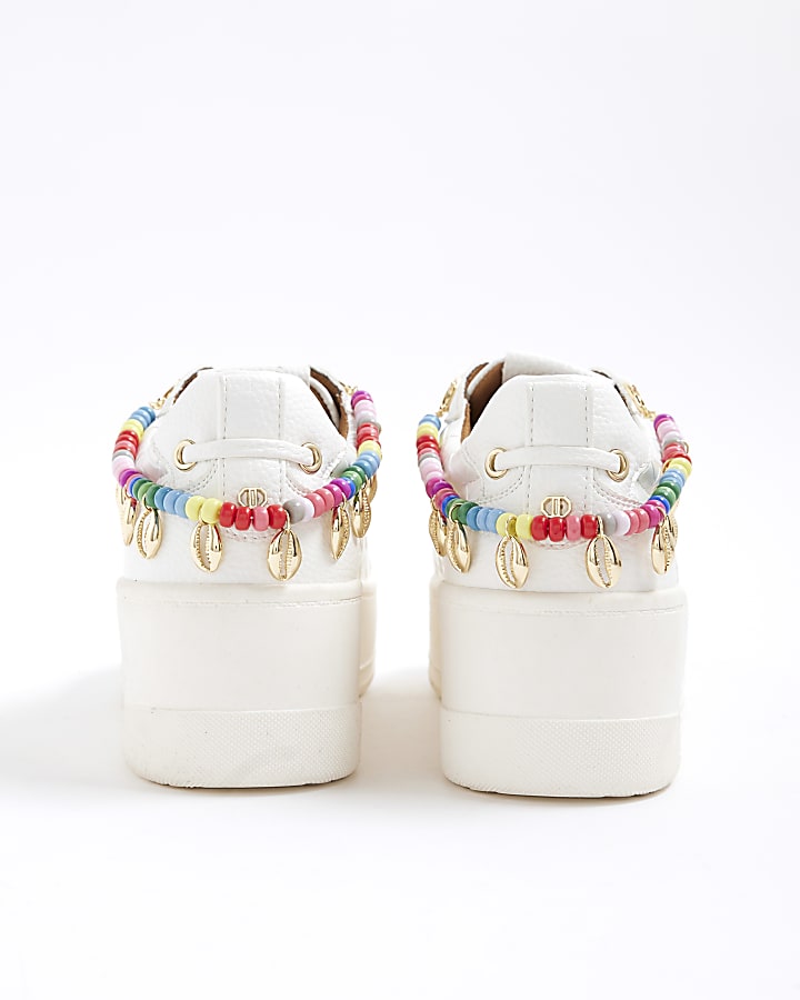 Multi Colour Shell Chain Shoe Straps