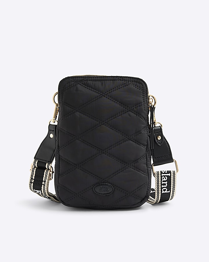 Black Quilted Cross Body Bag
