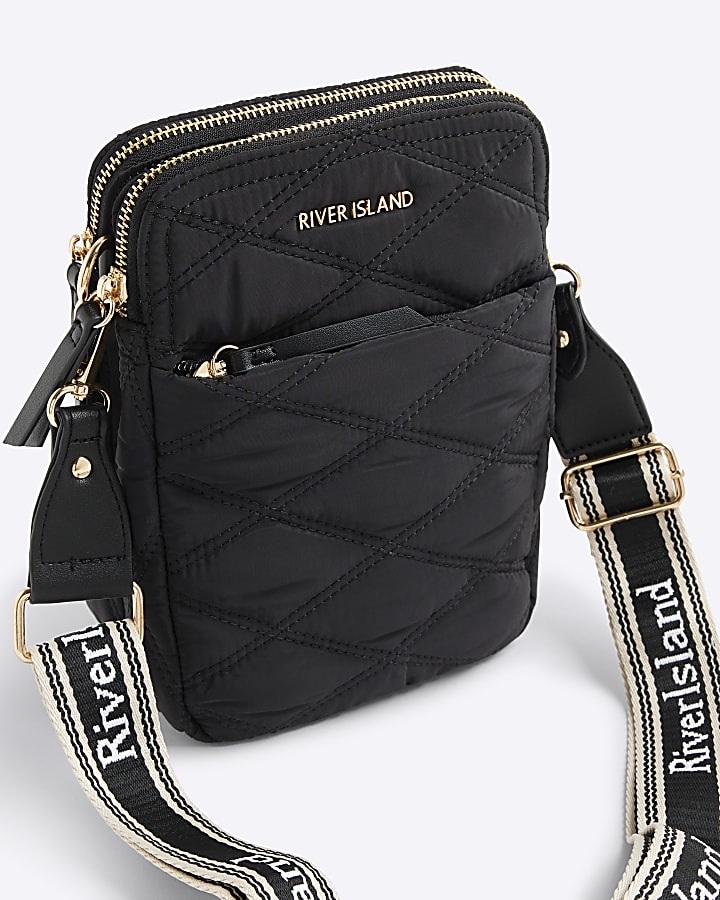 Black Quilted Cross Body Bag