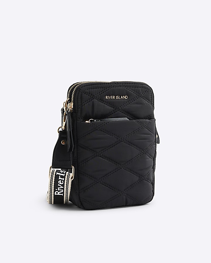 Black Quilted Cross Body Bag