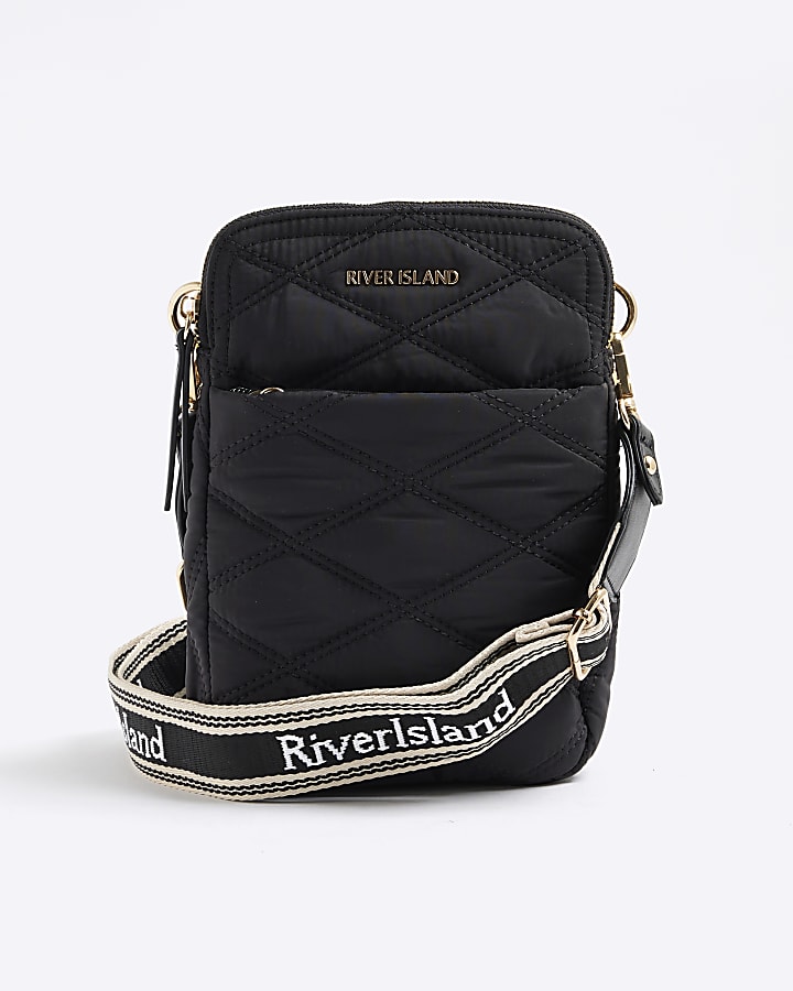 Black Quilted Cross Body Bag