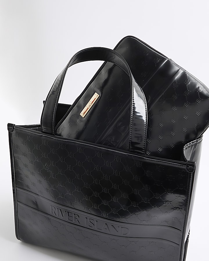 Black Shopper And Laptop Bag Bundle