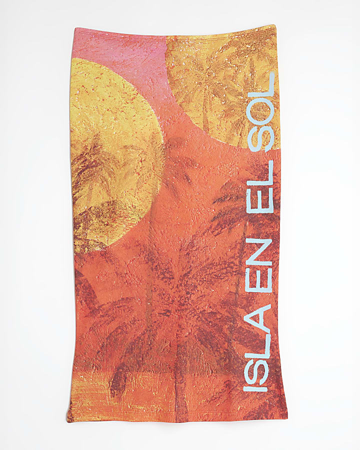 Red Atlas Isla en el Sol Midi Skirt