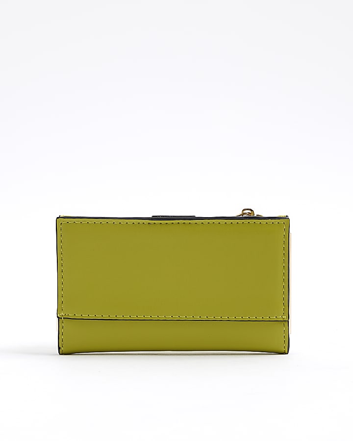 Green Quilted Mini Wallet