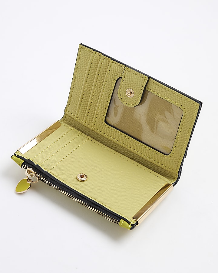Green Quilted Mini Wallet