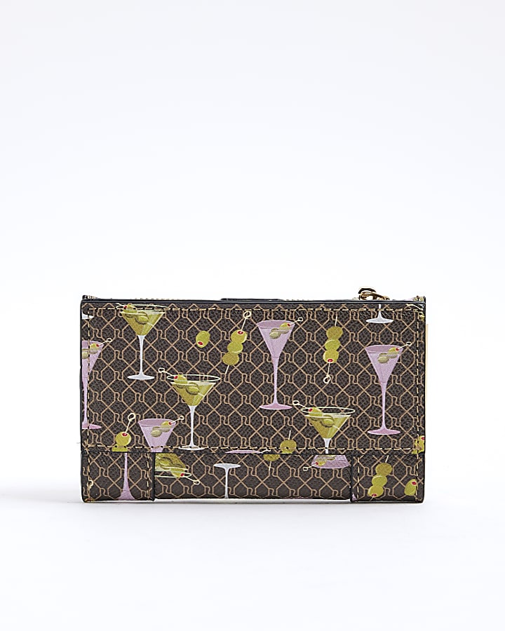 Brown Martini Monogram Mini Purse