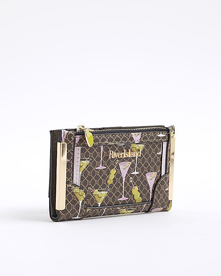 Brown Martini Monogram Mini Purse