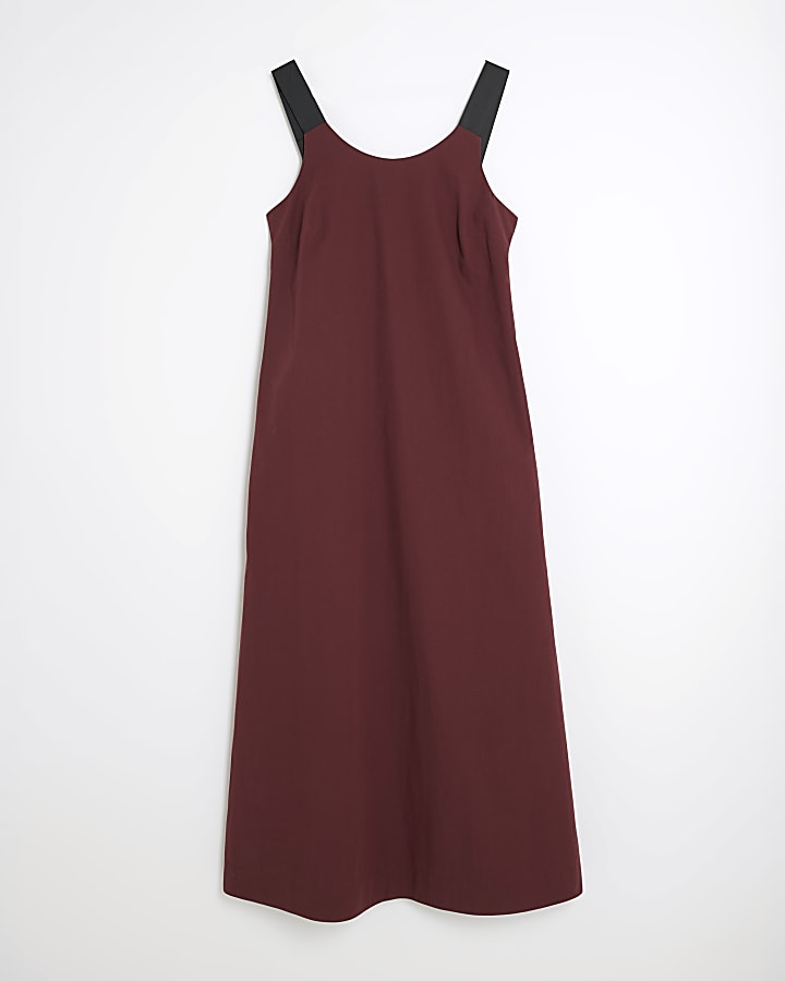 Purple Oversized Smock Maxi Dress