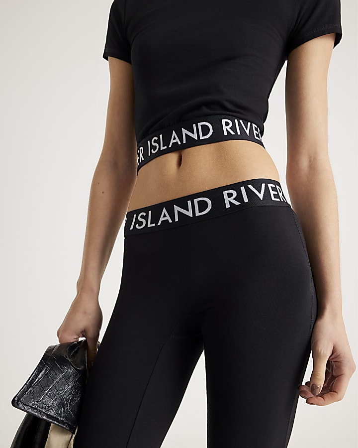Black Baby T-shirt and Flared Trousers Set