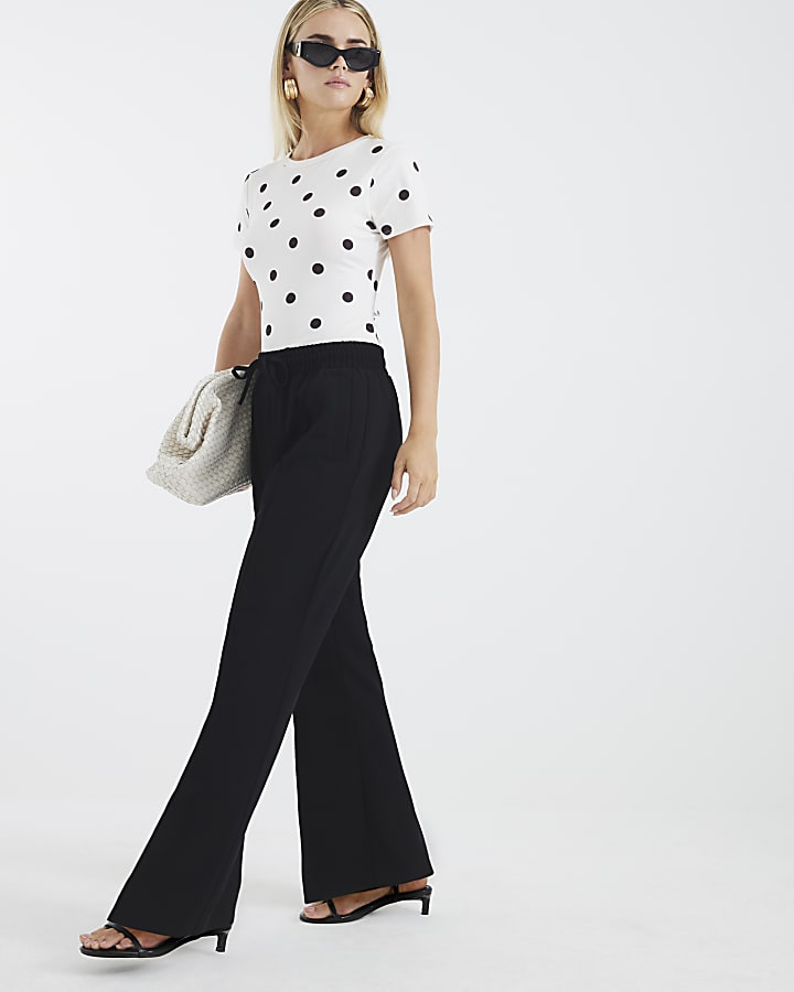 Petite Black Tailored Joggers