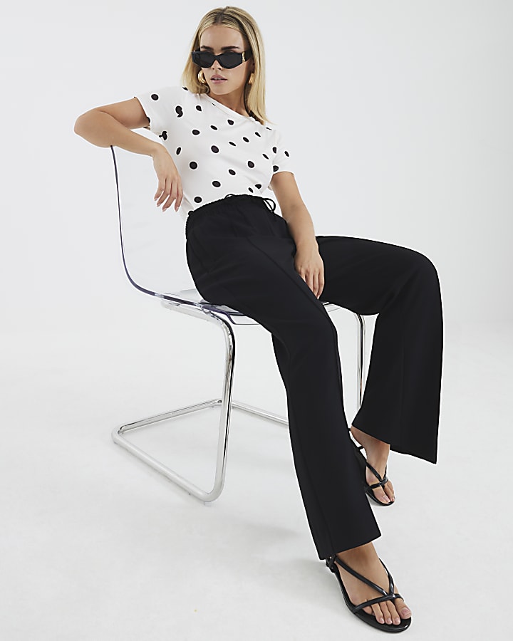 Petite Black Tailored Joggers