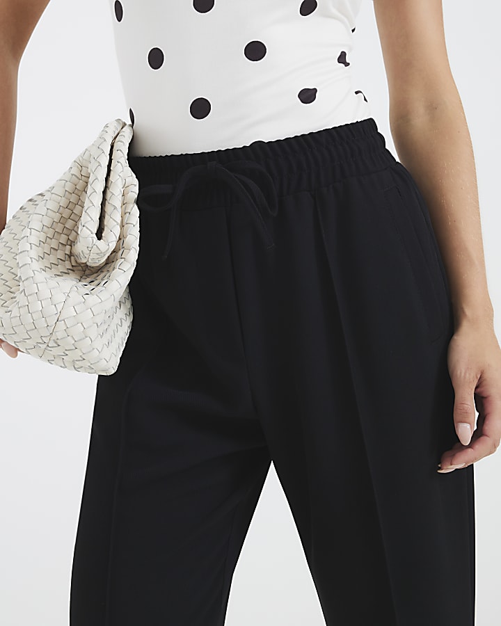 Petite Black Tailored Joggers