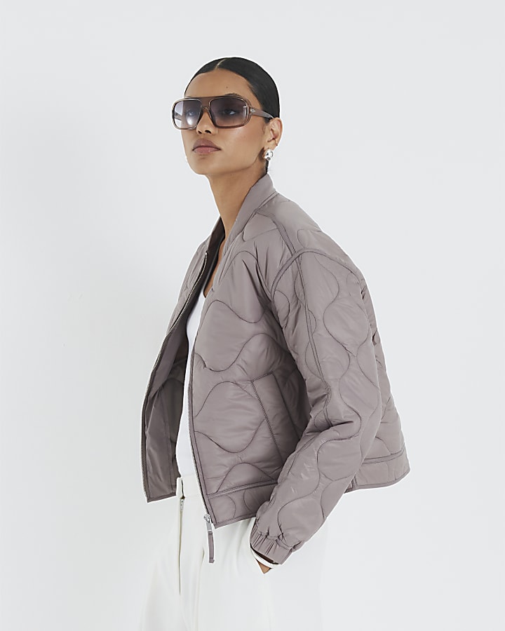 Grey Lighweight Padded Jacket