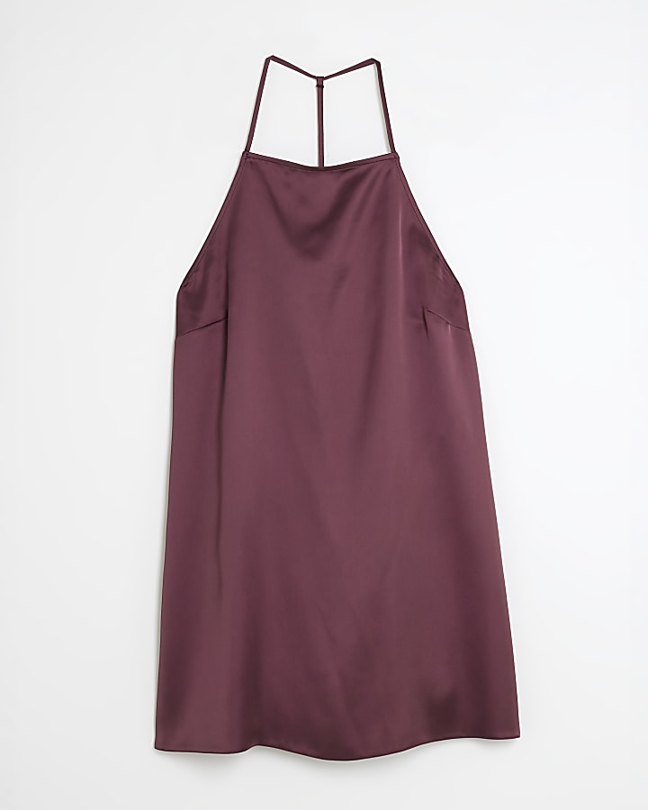 Purple Halter Neck Cami Top