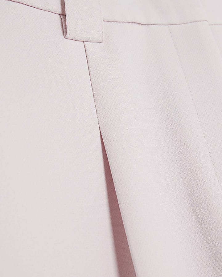 Pink Tapered Straight Leg Trousers