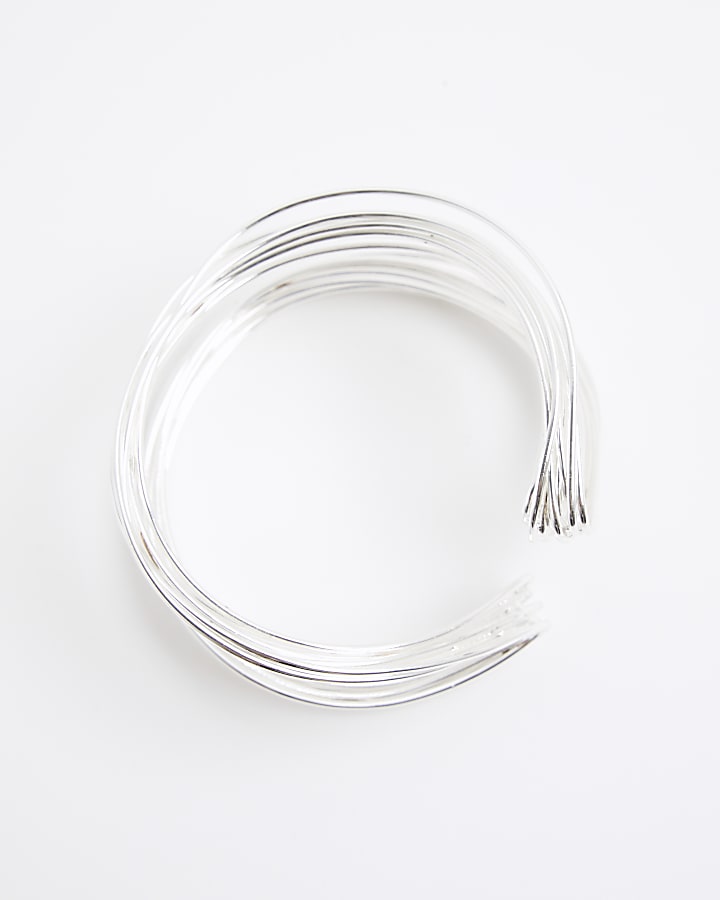 Silver Wire Cuff Bracelet