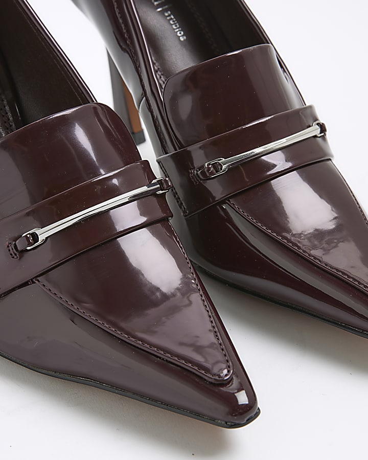 Red Heeled Pointed Loafers