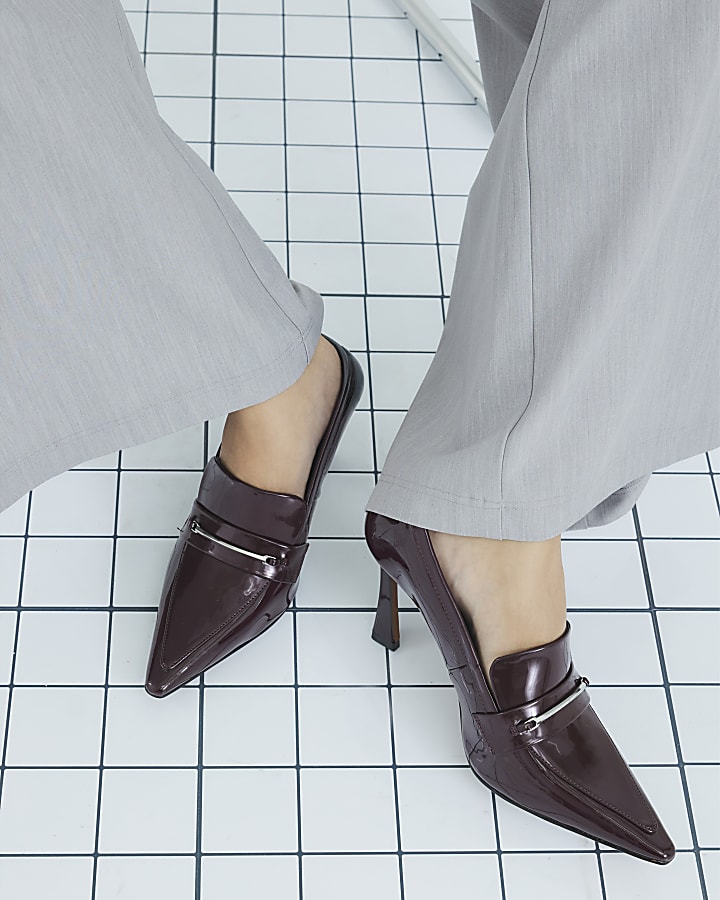 Red Heeled Pointed Loafers
