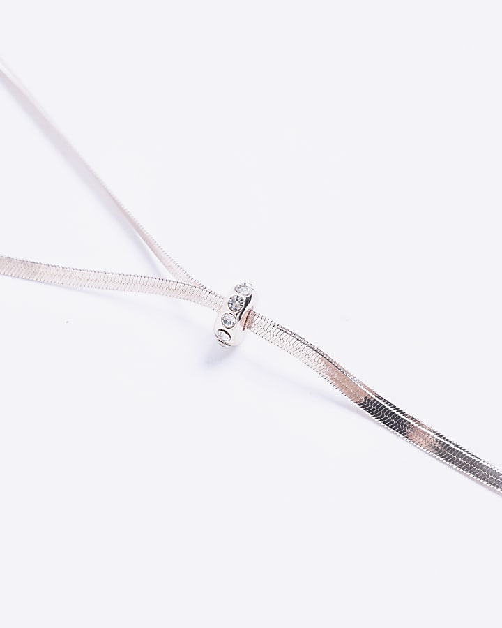 Rose Gold Snake Chain Layered Necklace