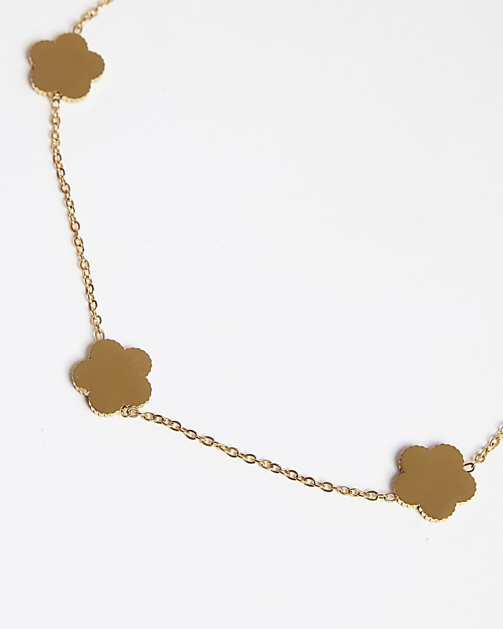 Black Flower Necklace